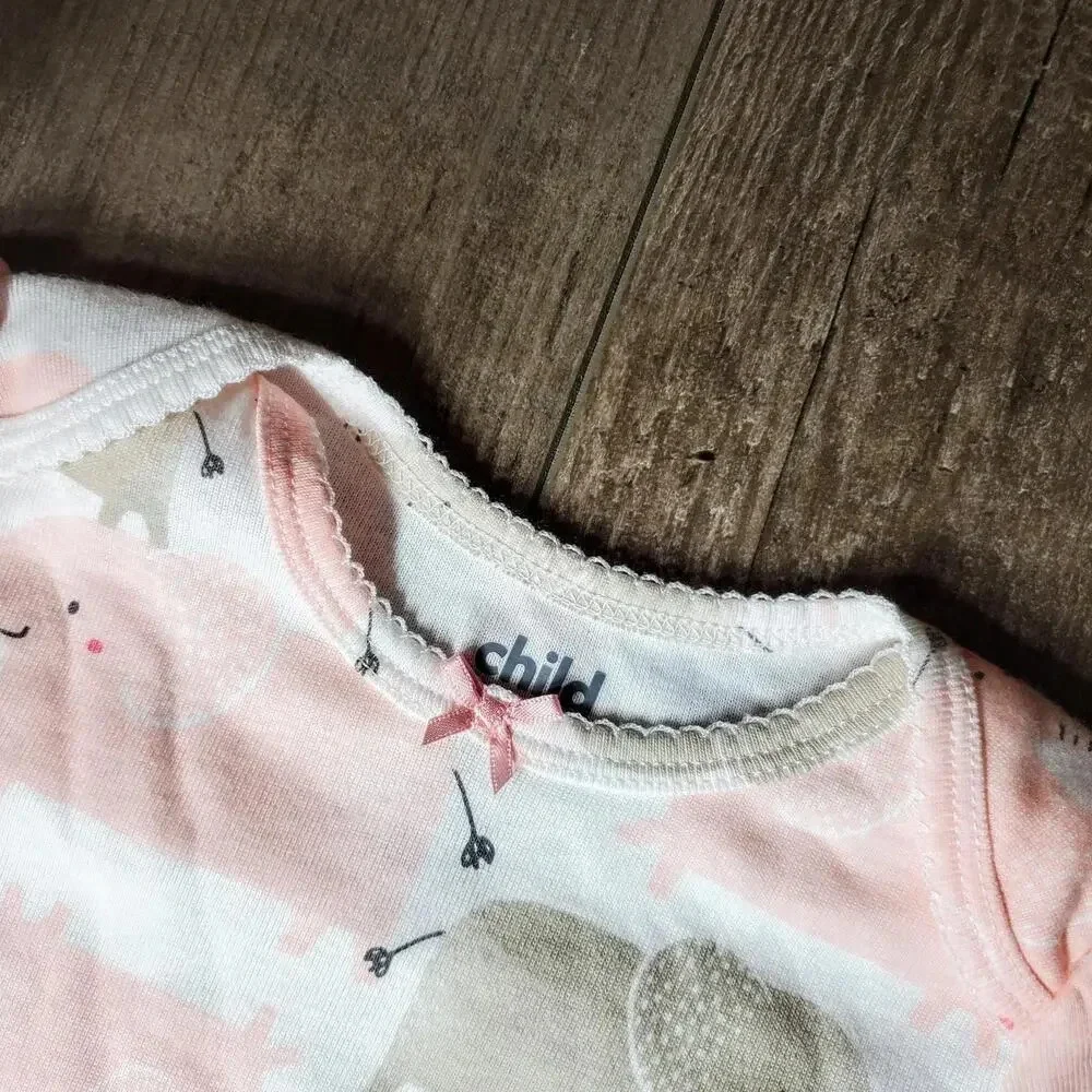 Child of Mine by Carter's Pink Little Sister Elephant Tops Bundle Size 18m NWOT